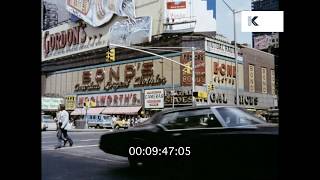 1973 New York City Streets Summer 1970s HD from 35mm [upl. by Herzel]