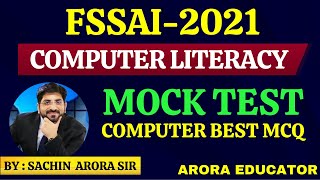 FSSAI Recruitment 2021  FSSAI Computer Literacy Mock Test  FSSAI Classes  FSSAI Computer MCQ [upl. by Patt]