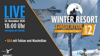 LIVESTREAM  Winter Resort Simulator Season 2  mit Max und Fabian [upl. by Longfellow]