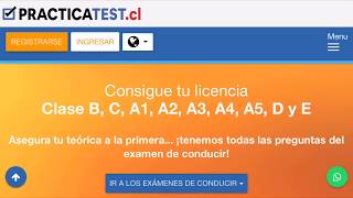 Como registrarse en Practicatest Chile  Conaset [upl. by Attem]