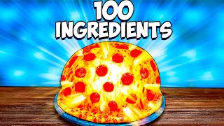 I Made a Pizza with 100 Ingredients [upl. by Hsiri]