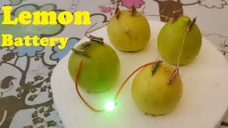 How to Glow LED using Lemon  Lemon Battery [upl. by Salangia858]