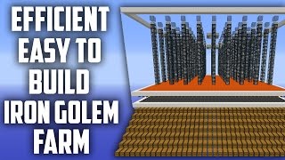 Simple Iron Golem Farm  Efficient amp Easy to Build Faction Spawner Tutorial [upl. by Tien998]