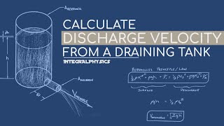 Bernoullis Water Tank  Calculate Discharge Velocity [upl. by Drusilla]