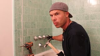 How to Remove Tile from a Shower  Grandpa Bath Episode 2 [upl. by Erida643]