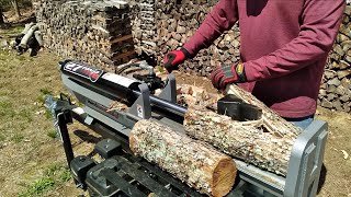 Performance Built 27 Ton Log Splitter  Splitting Firewood On A Budget [upl. by Leyameg]