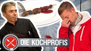 Rohe Shrimps im Schokomantel⁉️ 🍤  Die Kochprofis  Einsatz am Herd [upl. by Tala]