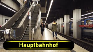 UBahn Station Hauptbahnhof  Munich 🇩🇪  Walkthrough 🚶 [upl. by Mairam]