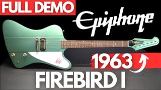 EPIPHONE 1963 FIREBIRD I FULL DEMO [upl. by Euqirdor]