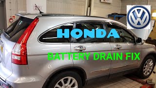 Honda CRV BATTERY DRAIN PROBLEM [upl. by Aronoel]