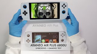 Full Unboxing amp Gaming Test  AYANEO Air Plus 6800U [upl. by Gader646]