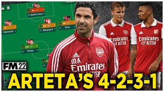 FM22 TACTIC  ARTETAS ARSENAL 4231  FOOTBALL MANAGER 2022 [upl. by Tound]