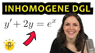 Differentialgleichung inhomogen lösen – Variation der Konstanten 1 Ordnung Beispiel [upl. by Eissirk]