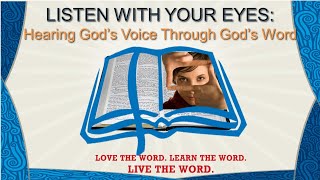 9 1 24  Listen With Your Eyes  Why Can I Trust the Bible Part 1 [upl. by Olrac]