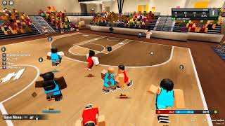 Roblox Highschool Hoops double ankle breaker to assist [upl. by Akkire]