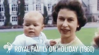 Royal Family On Holiday Balmoral Castle 1960  British Pathé [upl. by Mitchael]