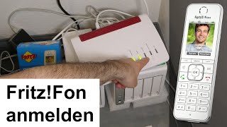 AVM FritzFon C6 einrichten und Anmeldung an der FritzBox DECT Basis Anleitung [upl. by Anelec998]