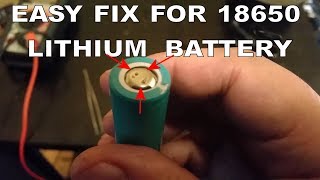 EASY FIX FOR A DEAD NOT CHARGING LITHIUM 18650 BATTERY FROM A CORDLESS TOOL BATTERY PACK  PART 2 [upl. by Esirtal]