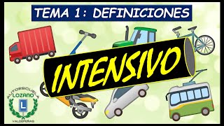 CURSO INTENSIVO TEÓRICO  TEMA 1 DEFINICIONES [upl. by Erasmo]