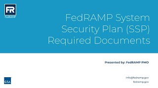 200A FedRAMP System Security Plan SSP Required Documents [upl. by Asilaj551]