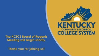 KCTCS Board of Regents System Policy and Planning Committee [upl. by Bose530]