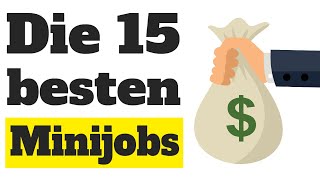 Minijobs Die 15 besten Minijobs 💰 [upl. by Lebiram]