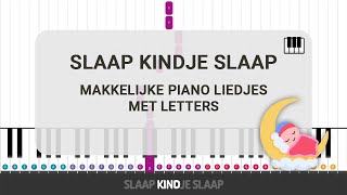 Slaap Kindje Slaap leren spelen op piano Makkelijke piano lessen voor beginners [upl. by Roxanne]