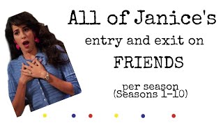 All of Janice Appearances  Entry and Exit on FRIENDS TV Show  Chandler and Janice  Compilation [upl. by Shakti]