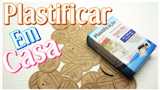 Como plastificar em casa em 2 minutos sem máquina [upl. by Aicilihp]