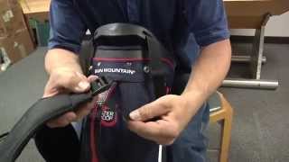 How to install golf bag shoulder strap [upl. by Eesdnyl]