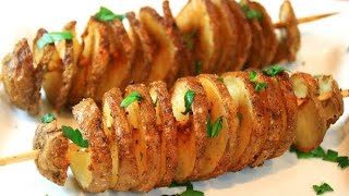 Spiral Baked Potatoes  Easy and Delicious [upl. by Acisse]