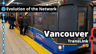 Vancouvers SkyTrain Network Evolution [upl. by Bowne]