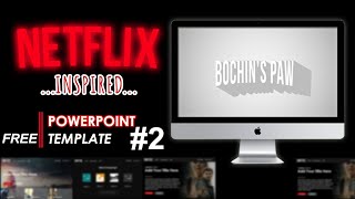 Tutorial NETFLIX inspired PowerPoint PPT FREE Template [upl. by Nagle372]