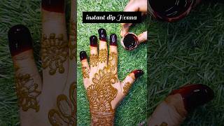 Instant dip hennainstantdiphenna instantmehndi hennatricknewtricktapetrickfingertapetrick [upl. by Eillac843]