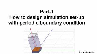 13 Dispersion diagram plotHFSS Part1 Simulation setup for periodic boundary condition [upl. by Ivanna]