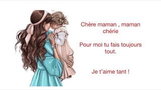 Chansons des maternelles  chère maman  bonne fête maman [upl. by Finegan685]