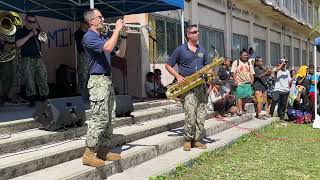 Pacific Partnership Band MIHS marshallislandshighschoolm8573 [upl. by Ellezig]