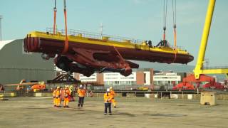 SR2000 Tidal turbine launch [upl. by Ange113]