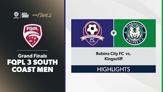 FQPL 3 South Coast Men Grand Finals  Robina City FC vs Kingscliff Highlights [upl. by Yelsa]