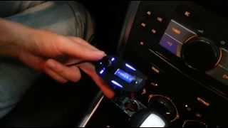 How to Set up Car MP3 WMA FM Transmitter Modulator [upl. by Anderea889]