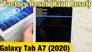 Galaxy Tab A7 2020 How to Factory Reset Hard Reset [upl. by Cuthburt289]