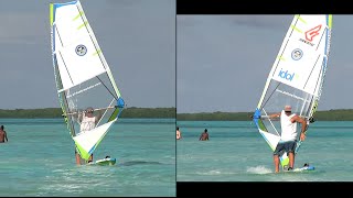 Windsurfing in Light Wind Bonaire 2015 [upl. by Anawit]