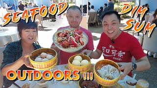 What its like eating Dim Sum out on the PatioParking Lot during covid  Neptune Seafood Restaurant [upl. by Kincaid]