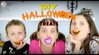 DIY HALLOWEEN Treats for Kids BY KIDS Charlis Crafty Kitchen amp Cooking with Squish [upl. by Haeli]