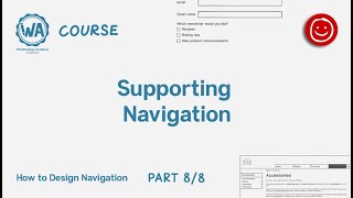 8 Supporting navigation  How to design navigation [upl. by Billye]