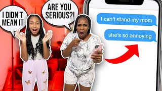 SENDING MY MOM THE WRONG TEXT MESSAGE PRANK [upl. by Lamrouex]