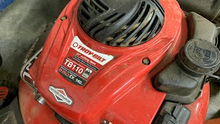 TroyBilt TB110 No Start Fix amp SOLUTION Also for others wplastic carbs [upl. by Aikem]