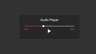 React Audio Player  Part 1 Slider [upl. by Anirbac]