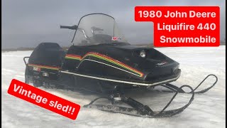 1980 John Deere Liquifire 440 snowmobile [upl. by Nalat]