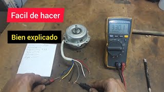 Como identificar e instalar un motor de ventilador marca bionaire de 6 cables 110 voltios [upl. by Rochell]